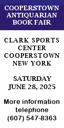 Cooperstown 2025 Antioquarfian Book Fair