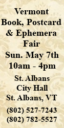 Vermont Book, Postcard & Ephemera Fair