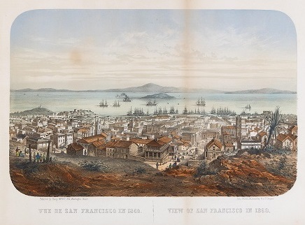 Vue de San Francisco en 1860, published by Henry Payot. Sold for $10,625